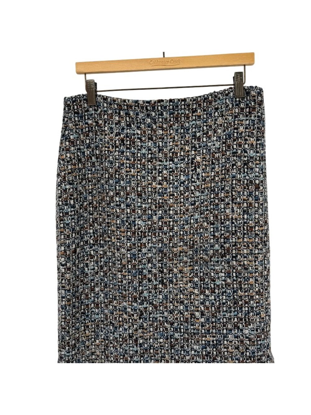 Talbots Womens Tweed Skirt Size 8 Multi-Color Wool Blend Fully Lined